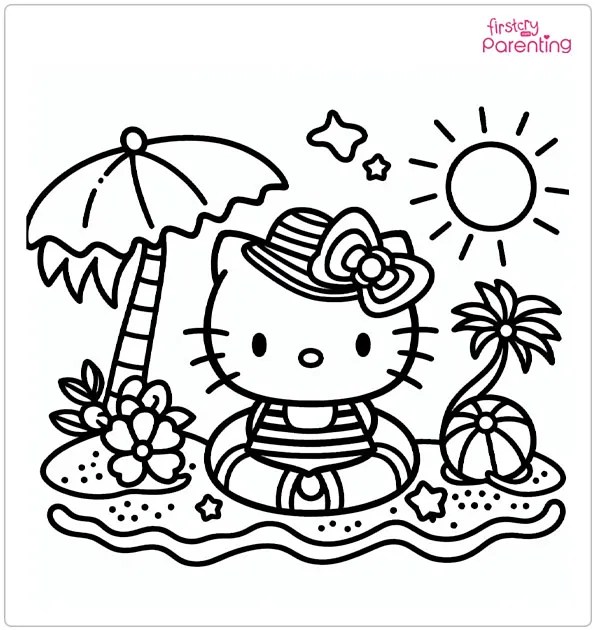 26 Hello Kitty Coloring Pages Free Printable, Sheets and Images for Kids