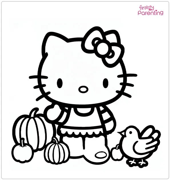 26 Hello Kitty Coloring Pages Free Printable, Sheets and Images for Kids