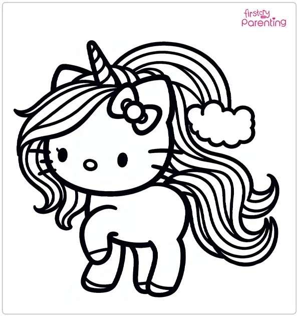 26 Hello Kitty Coloring Pages Free Printable, Sheets and Images for Kids