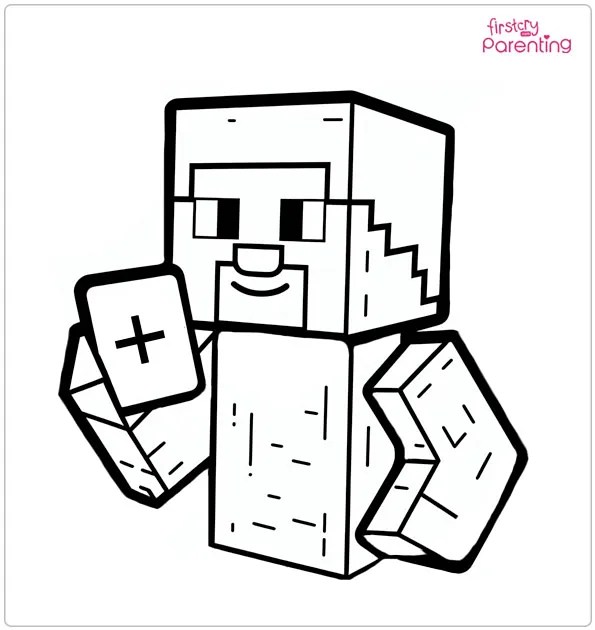 25 Minecraft Coloring Pages Free Printable, Sheets and Images for Kids