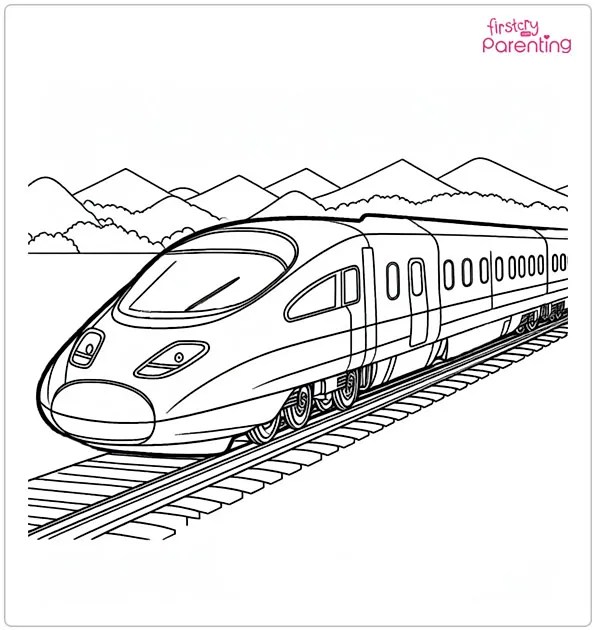 25 Train Coloring Pages – Free Printable, Sheets and Images for Kids