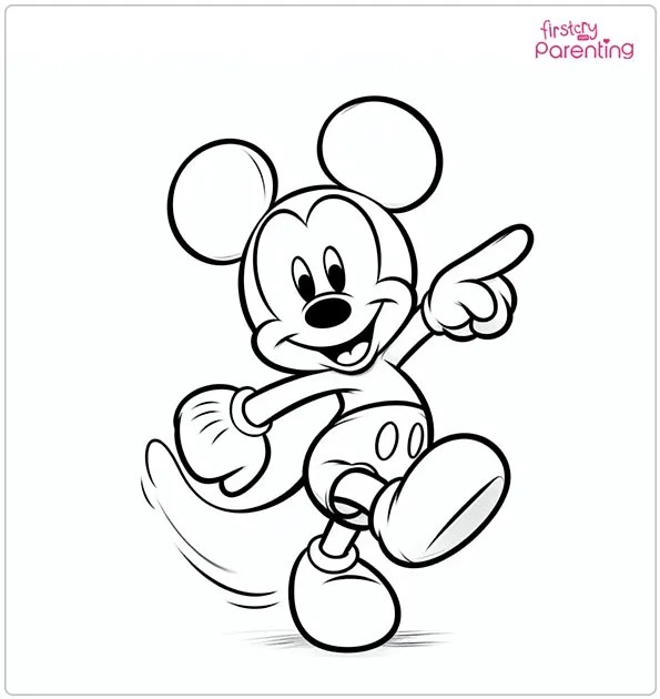 Mickey Mouse Coloring Pages Free Printable Pages For Kids