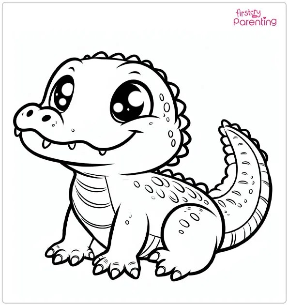 25 Alligator Coloring Pages: Free Printable Sheets, Pictures and Images