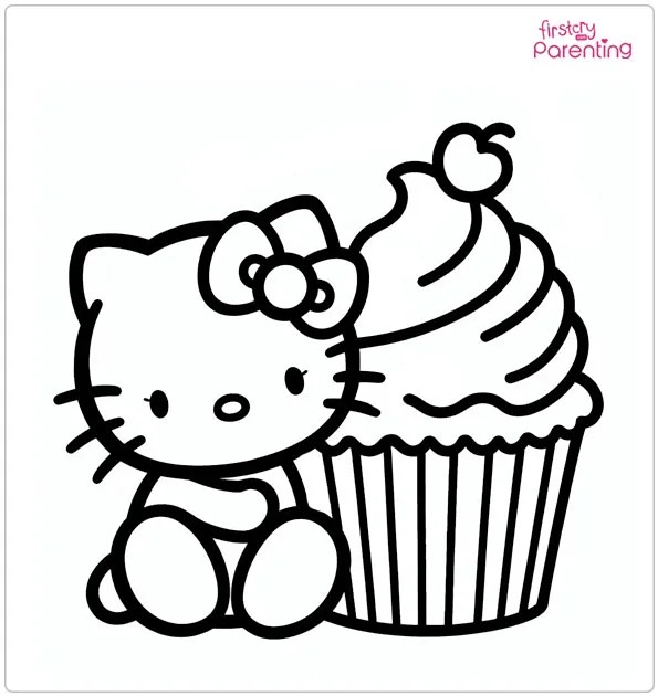 25 Cupcake Coloring Pages Free Printable, Sheets and Images for Kids