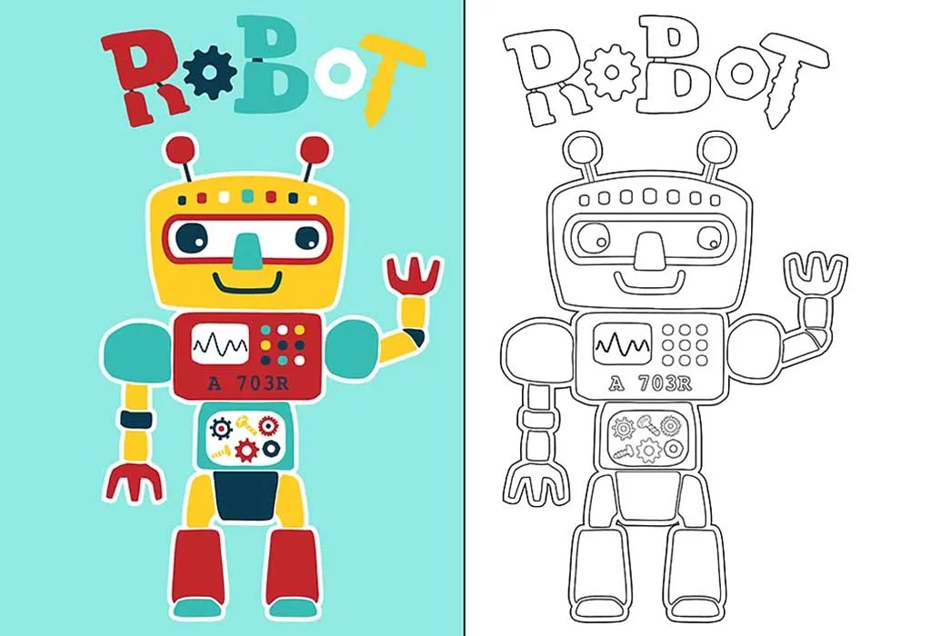 25 Robot Coloring Pages Free Printable, Sheets and Images for Kids