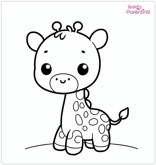 25 Giraffe Coloring Pages Free Printable, Sheets and Images for Kids