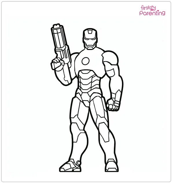 25 Iron Man Coloring Pages Free Printable, Sheets and Images for Kids