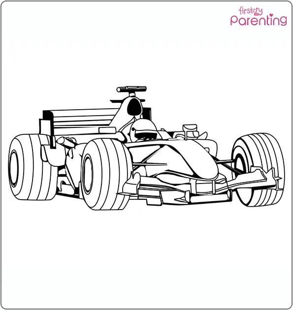 25 Race Car Coloring Pages Parenting Preschoolers Hq