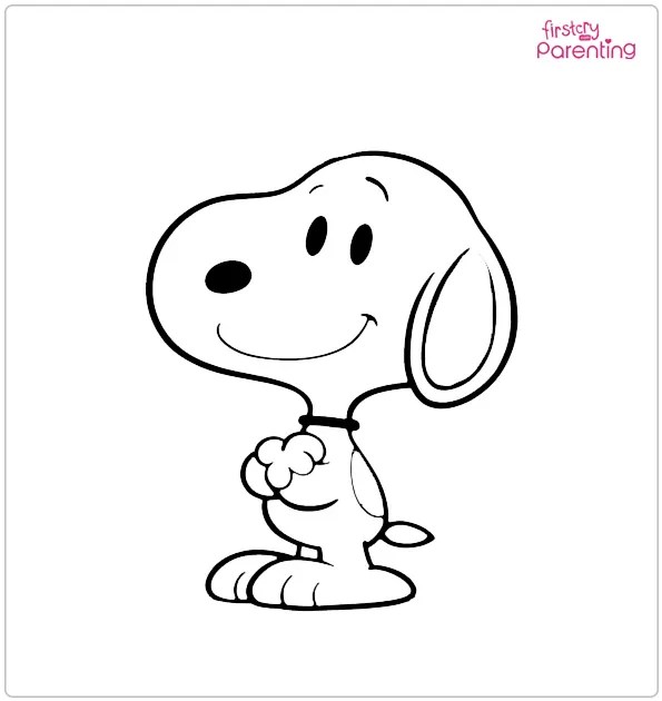 Snoopy Coloring Pages - Free Printable Sheets For Kids