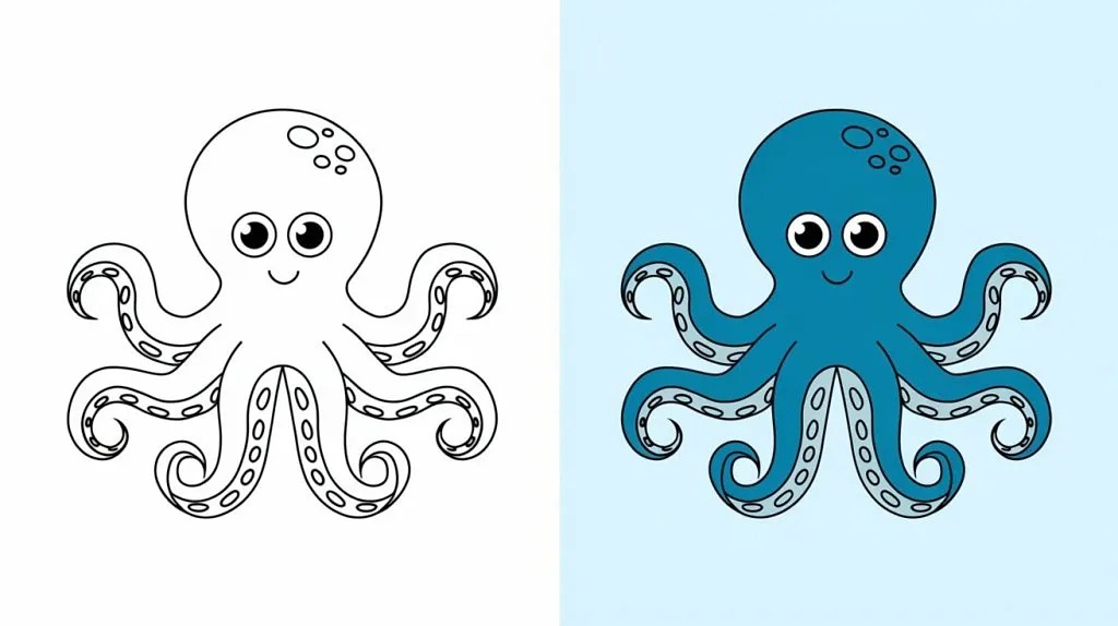 25 Octopus Coloring Pages Free Printable Sheets, Pictures and Images