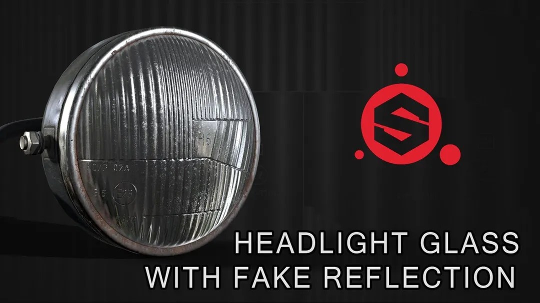 Creating Fake Glass Reflection on Headlight in Substance Painter CGHero