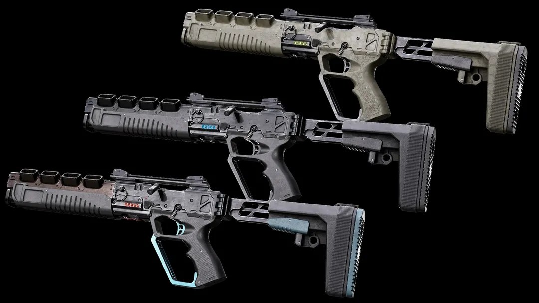 Futuristic SciFi Shotgun 'Samurai' CGHero
