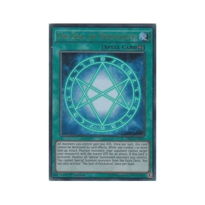 YuGiOh! Card DRL3EN070 The Seal of Orichalcos (Ultra
