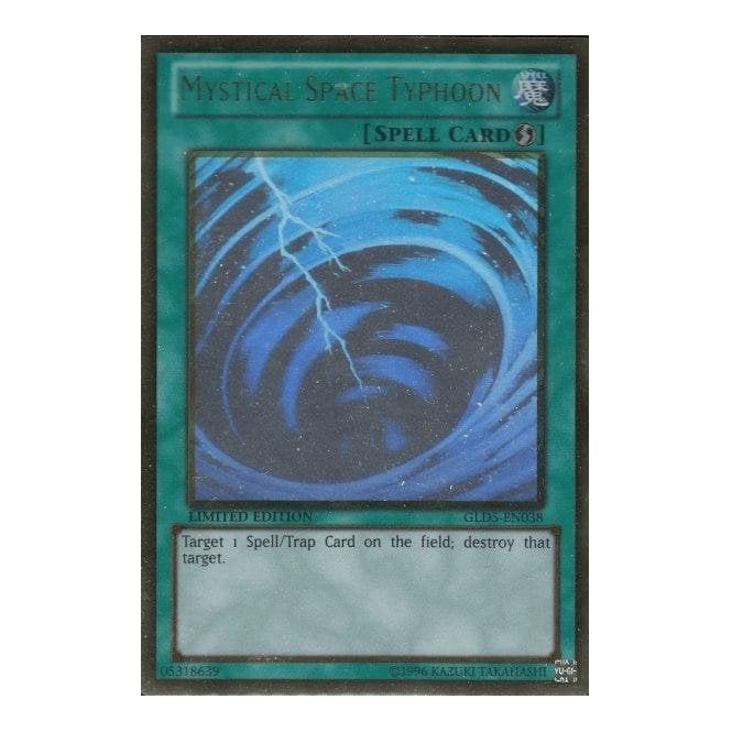 YuGiOh! Card GLD5EN038 Mystical Space Typhoon (Ghost
