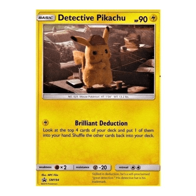 Pokemon Single Promotional Card Detective Pikachu SM194 Chaos Cards