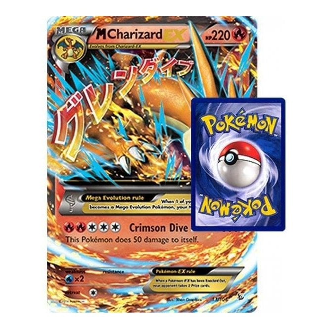 Pokemon Single Promotional Card Mega Charizard Y EX (Jumbo Size) 13/106 Chaos Cards