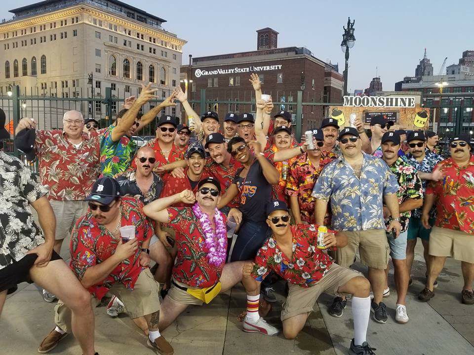 PHOTOS We Interviewed The Bros Who Dressed As Magnum P.I., Went To A Detroit Tigers Game And