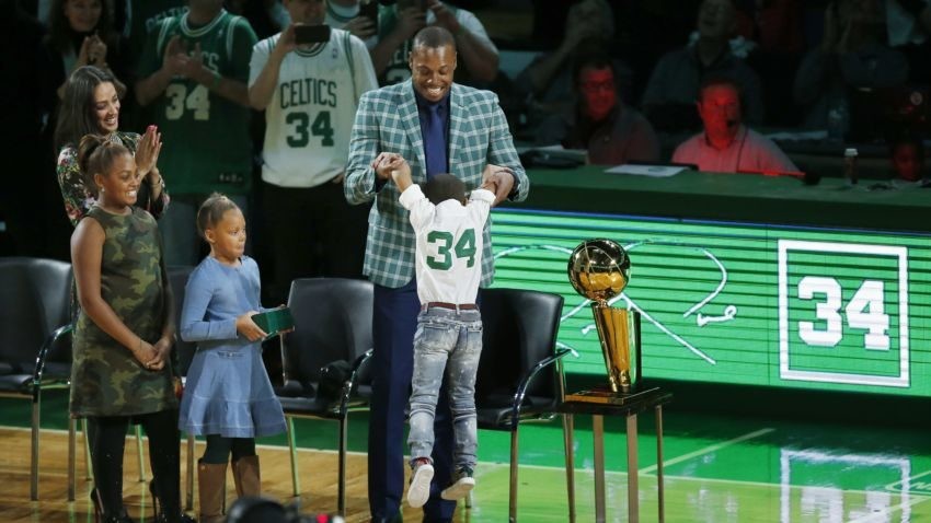Prince Pierce stole the show at Paul Pierce’s jersey retirement