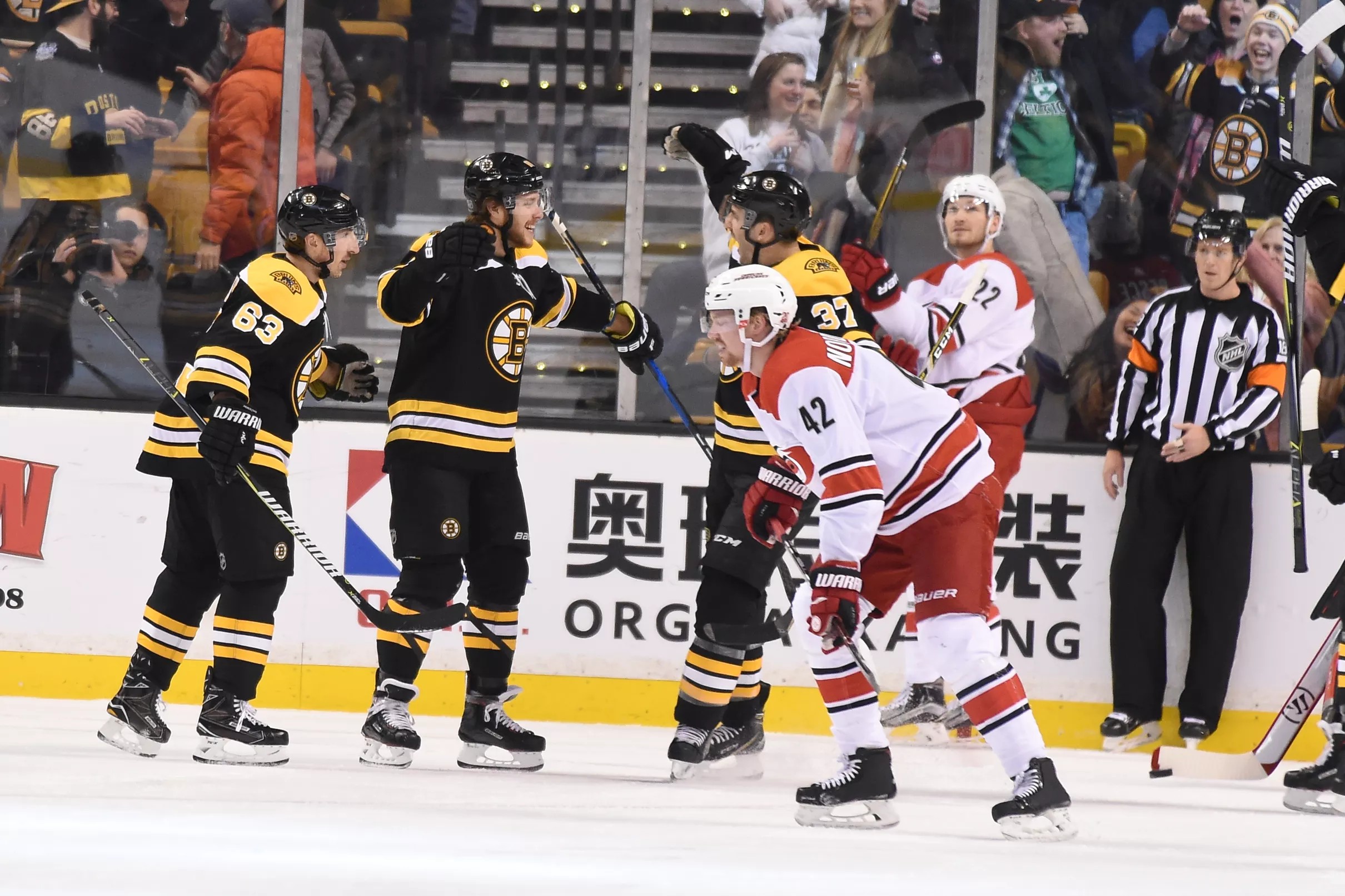 Patrice Bergeron Scores 4 Goals Against Canes