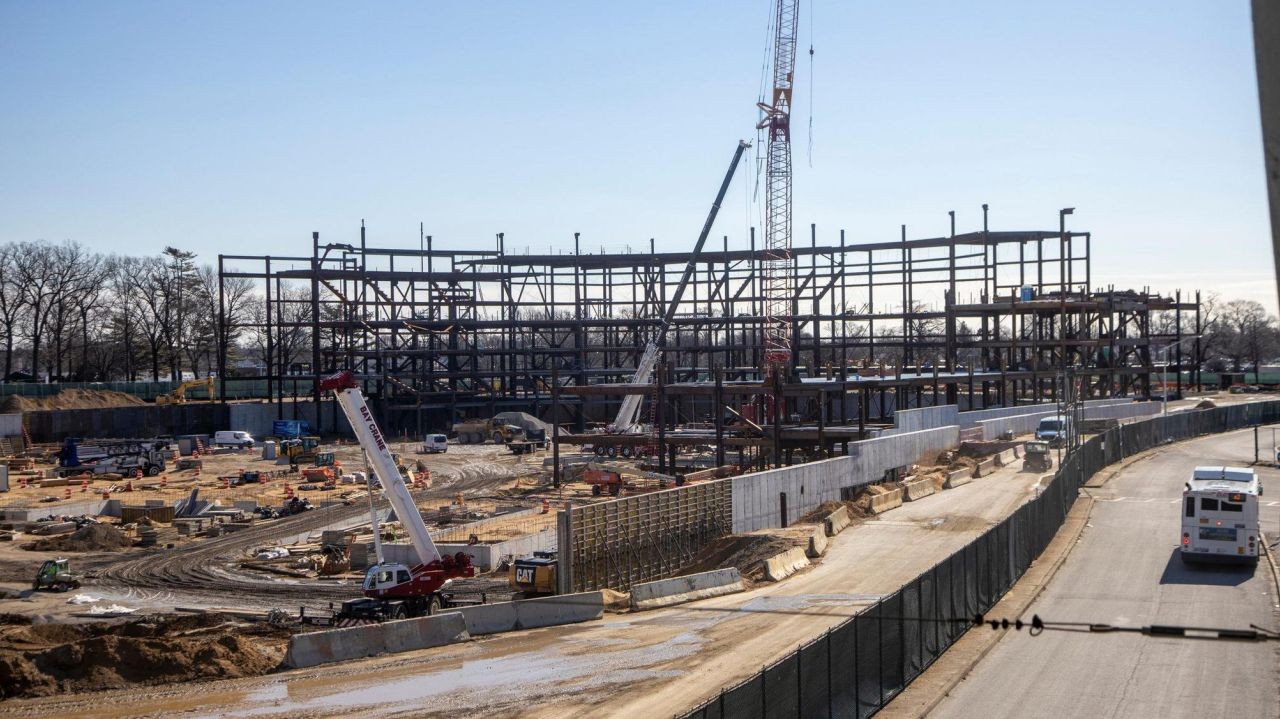 Belmont arena construction