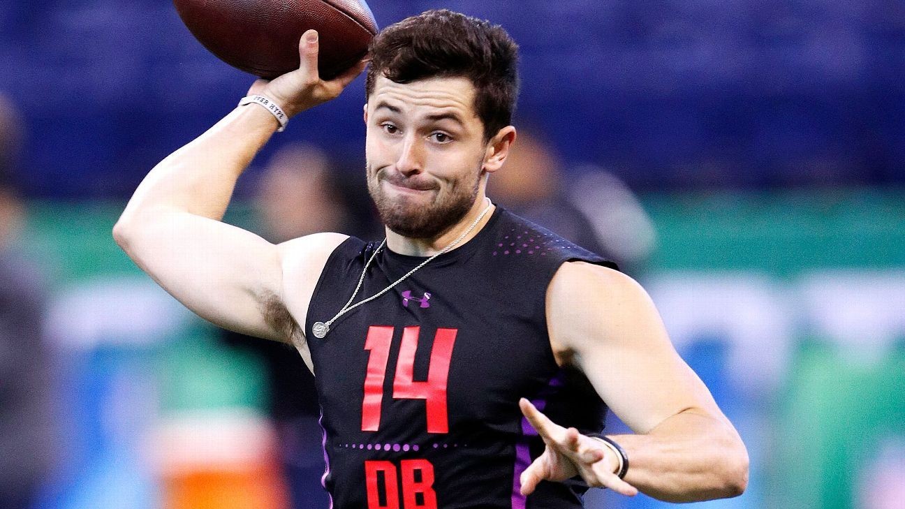 Jets GM gets upclose view of Baker Mayfield at pro day