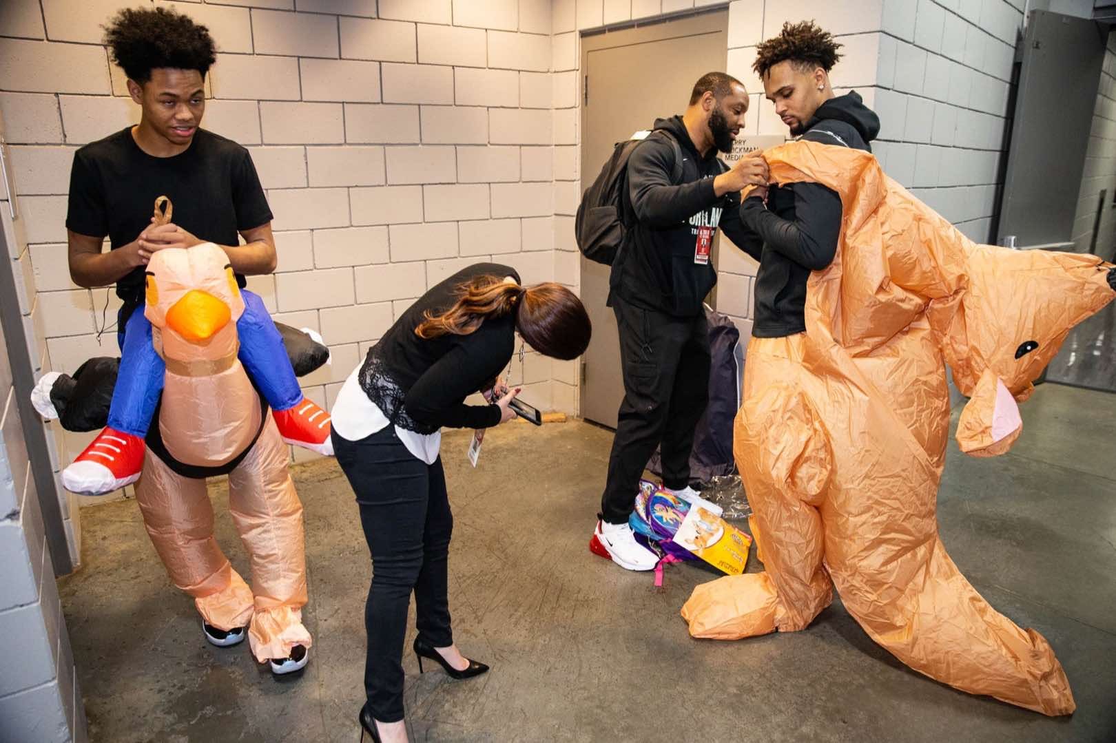 Blazers Thoughts Who Wore The Best Halloween Costume?