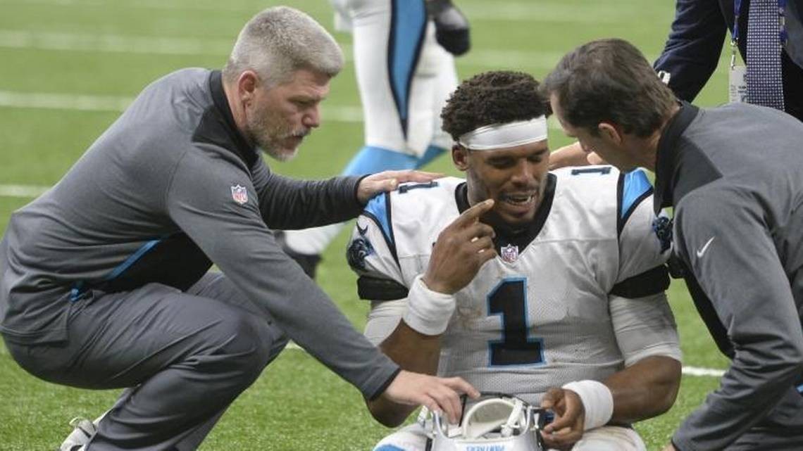 Panthers offer new reason for Cam Newton’s stumble after taking hit in