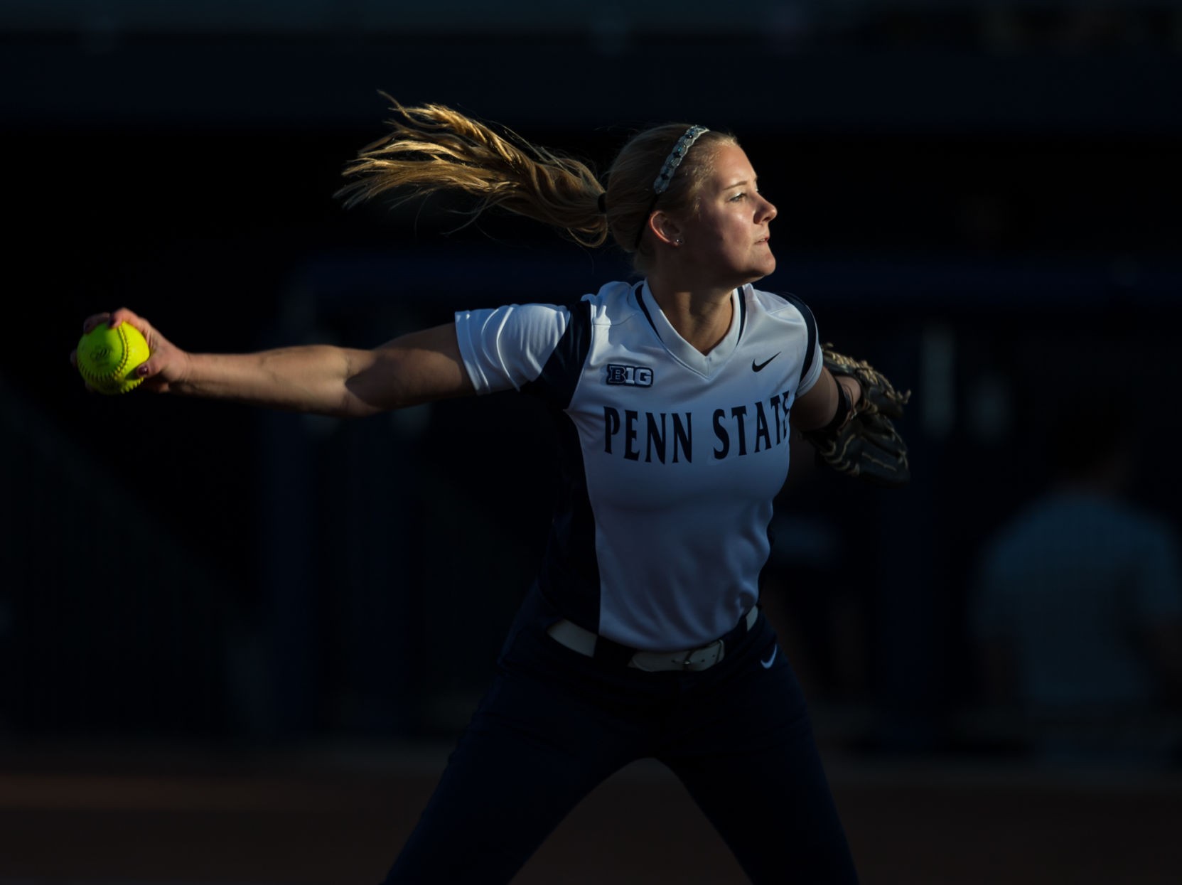 Penn State softball splits doubleheader, earns first win of season