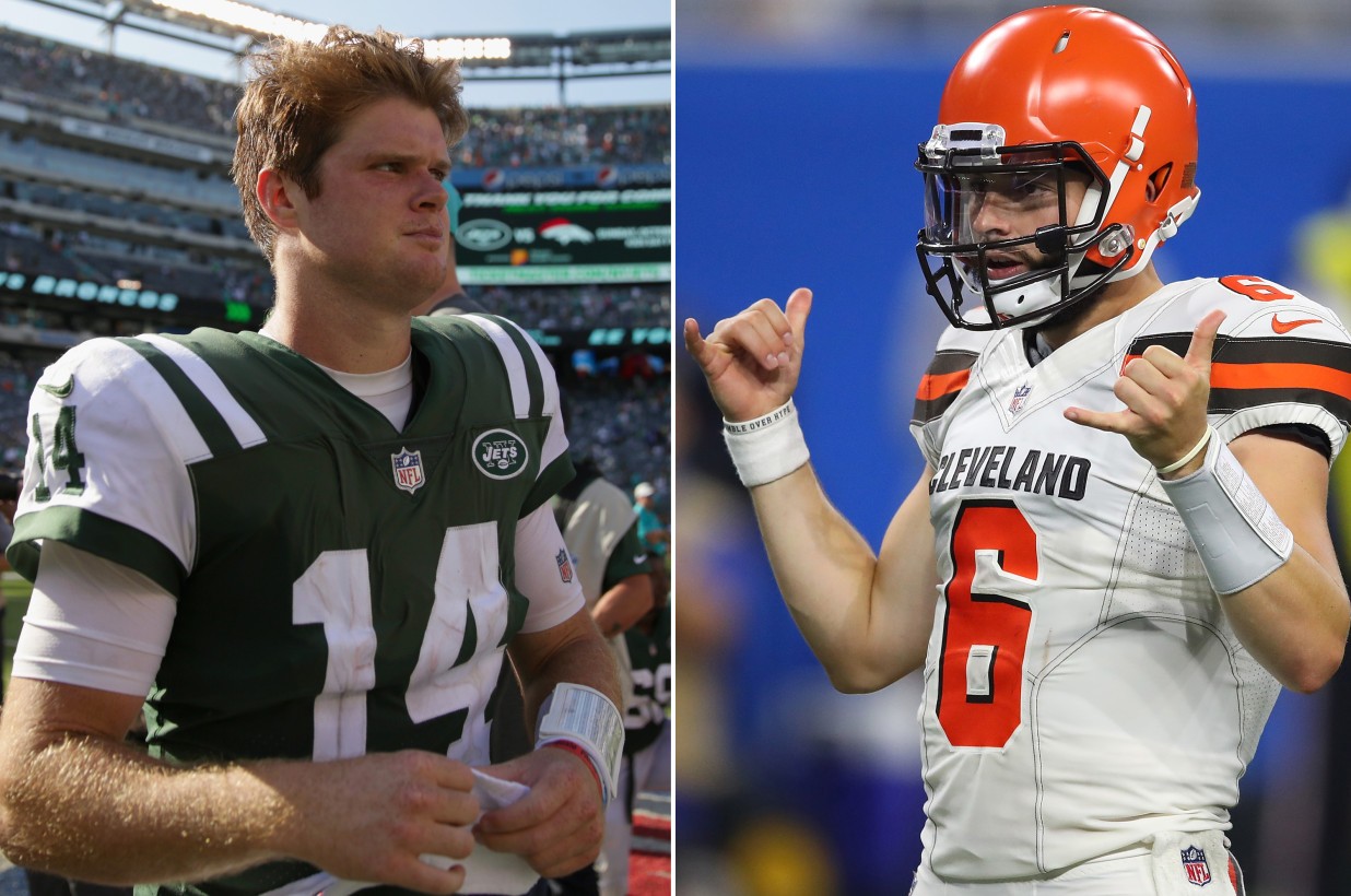 Sam Darnold and Baker Mayfield given the same impossible task