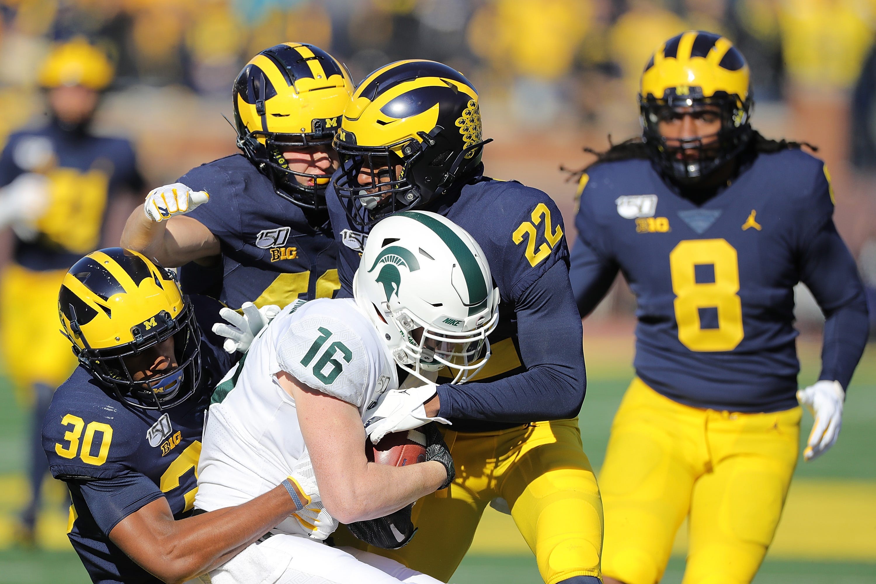 Free Press college football top 25 How far did Michigan football fall?
