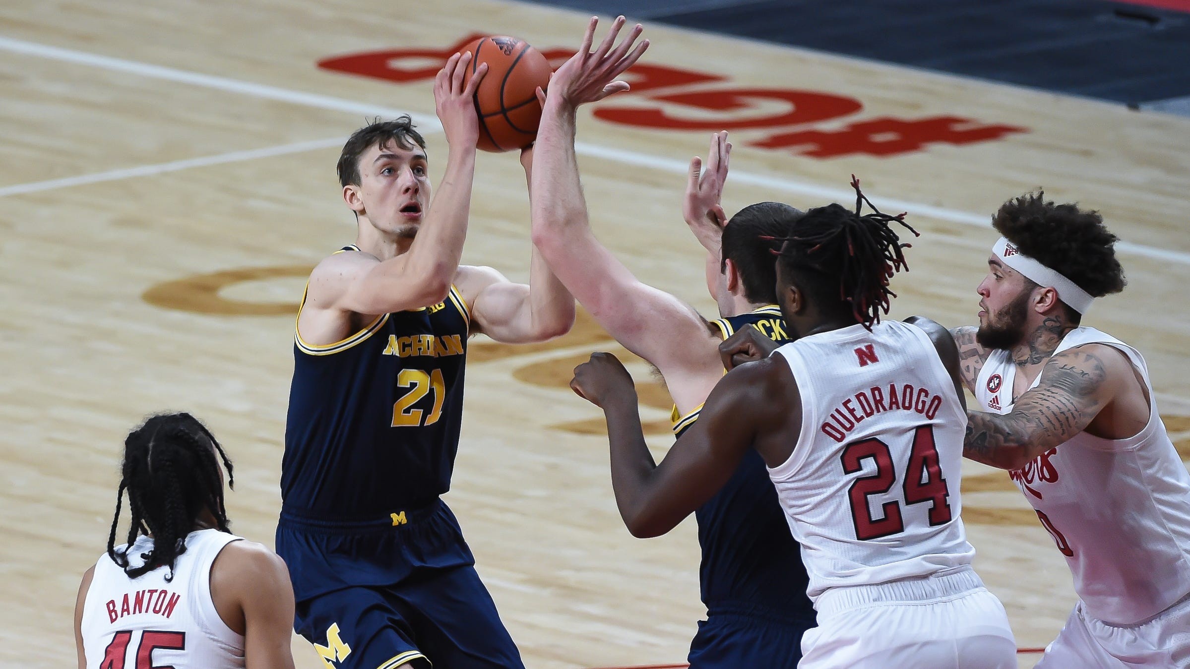 Michigan basketball's Franz Wagner breaks down big night vs. Nebraska