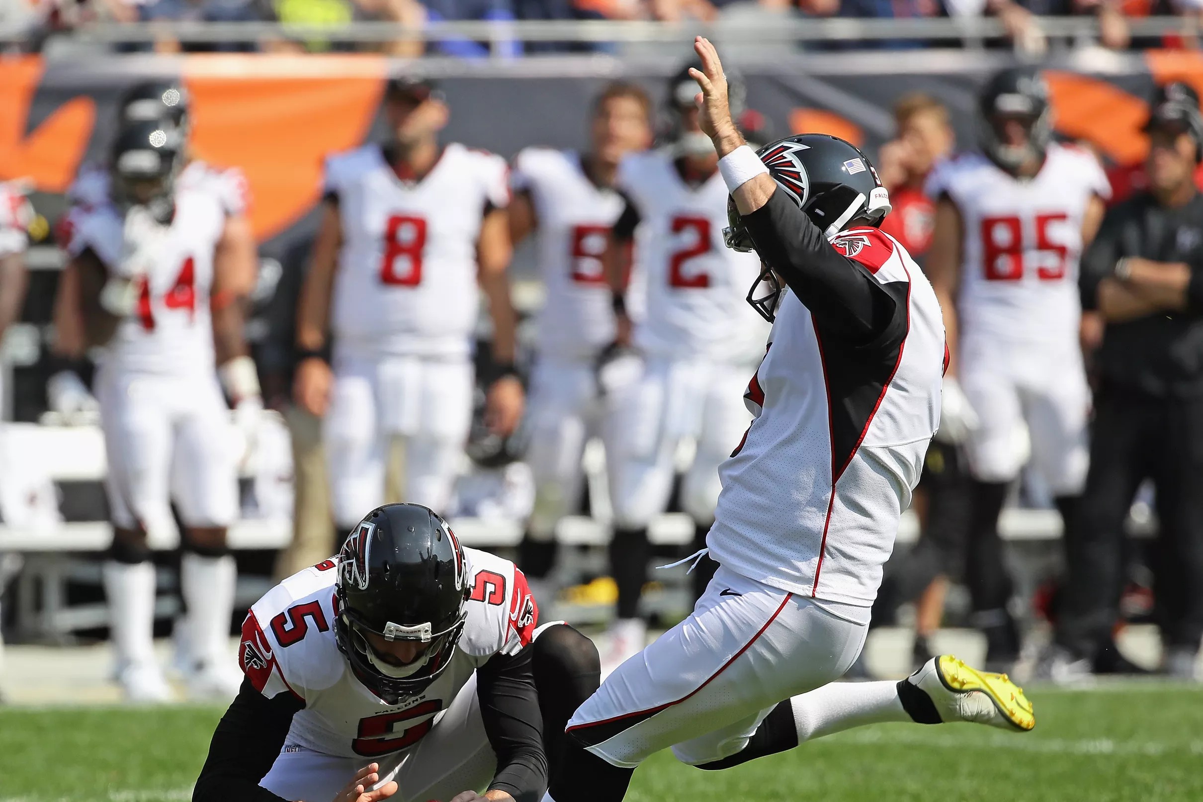 Matt Bryant just hit the longest field goal ever for a kicker his age
