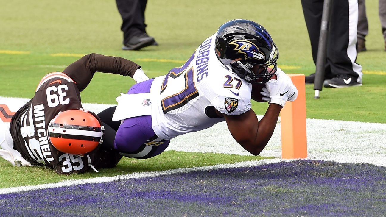 Ravens' running game meets major test in Colts' stingy defense