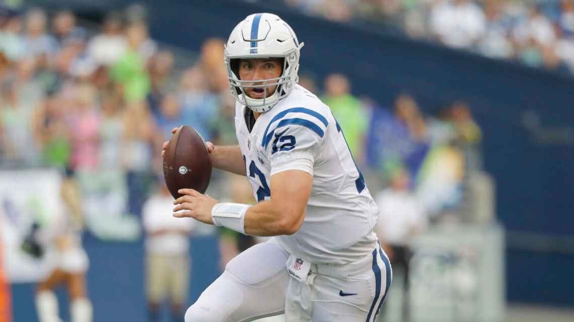 Colts QB Andrew Luck plays in first game since end of 2016 season