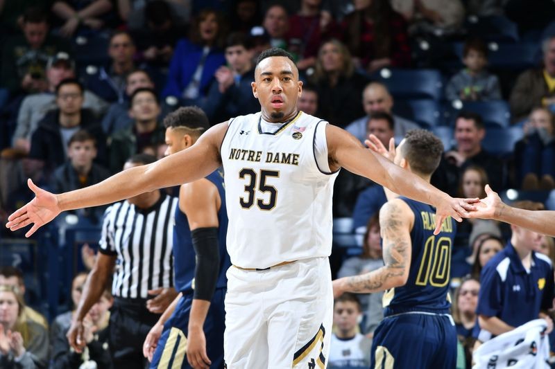 Notre Dame and North Carolina play a basketball game this evening