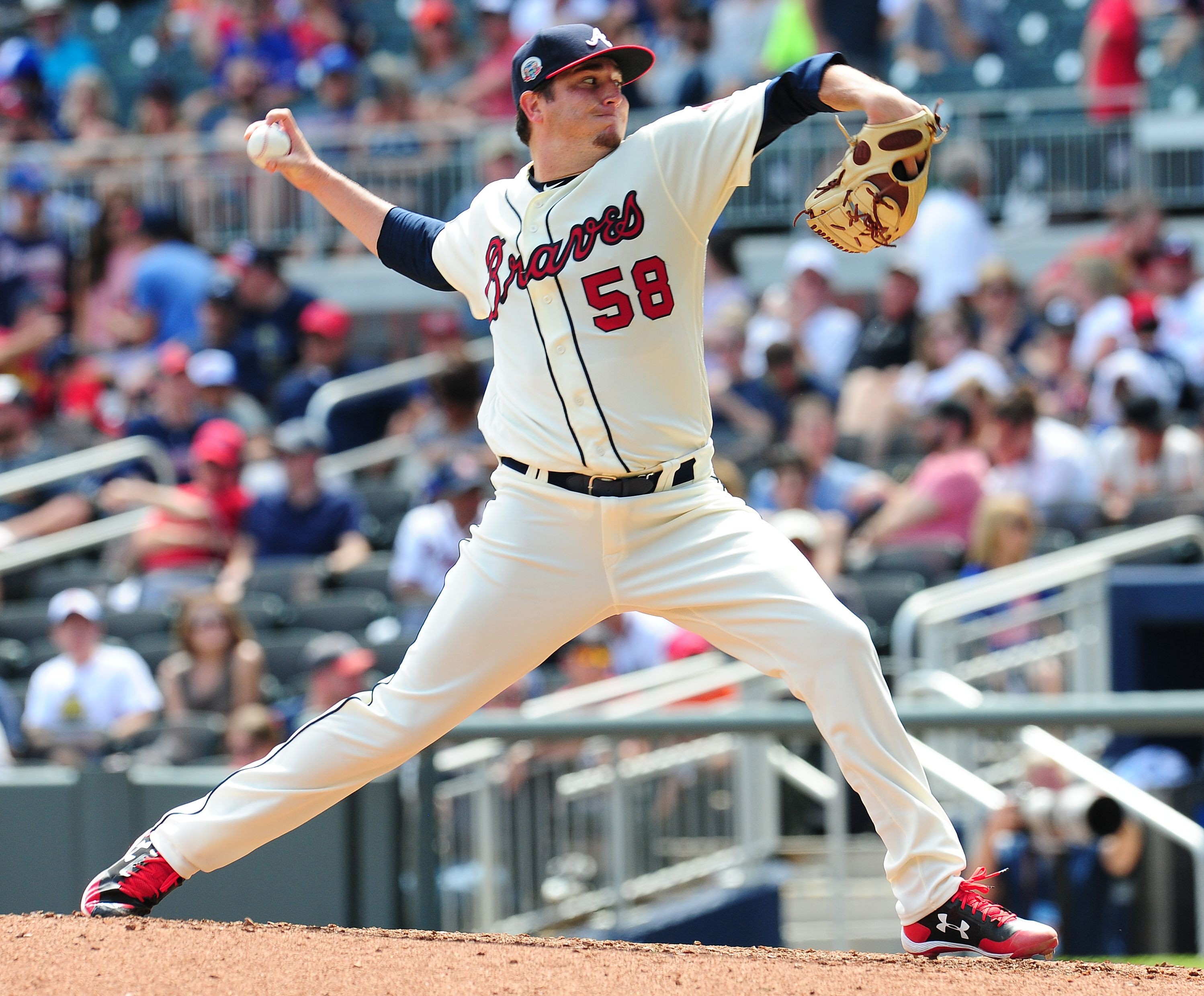 Atlanta Braves righthanded relief pitcher, Luke Jackson, returns to