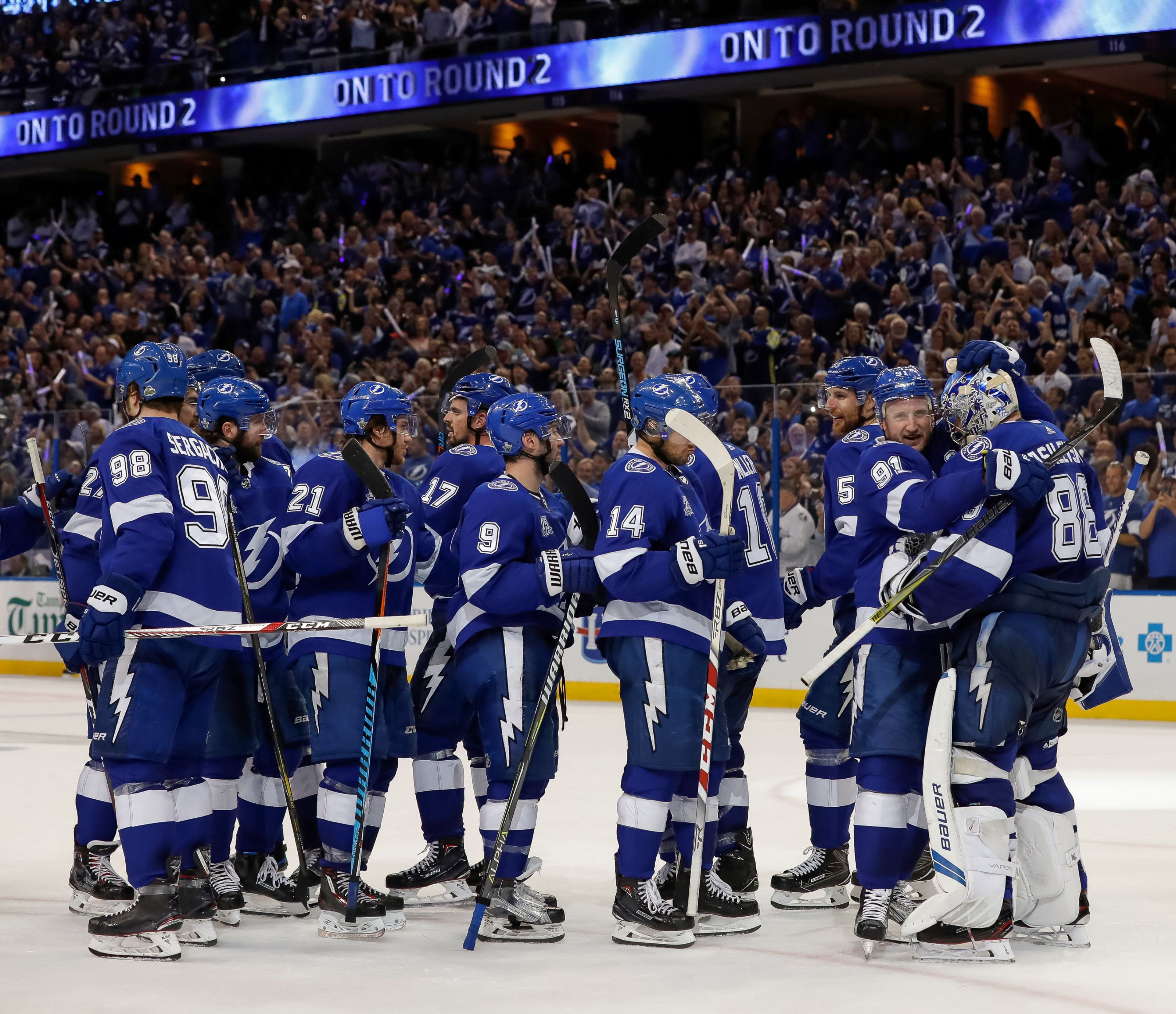 Stanley Cup Playoffs Tampa Bay Lightning advances to next round with 3