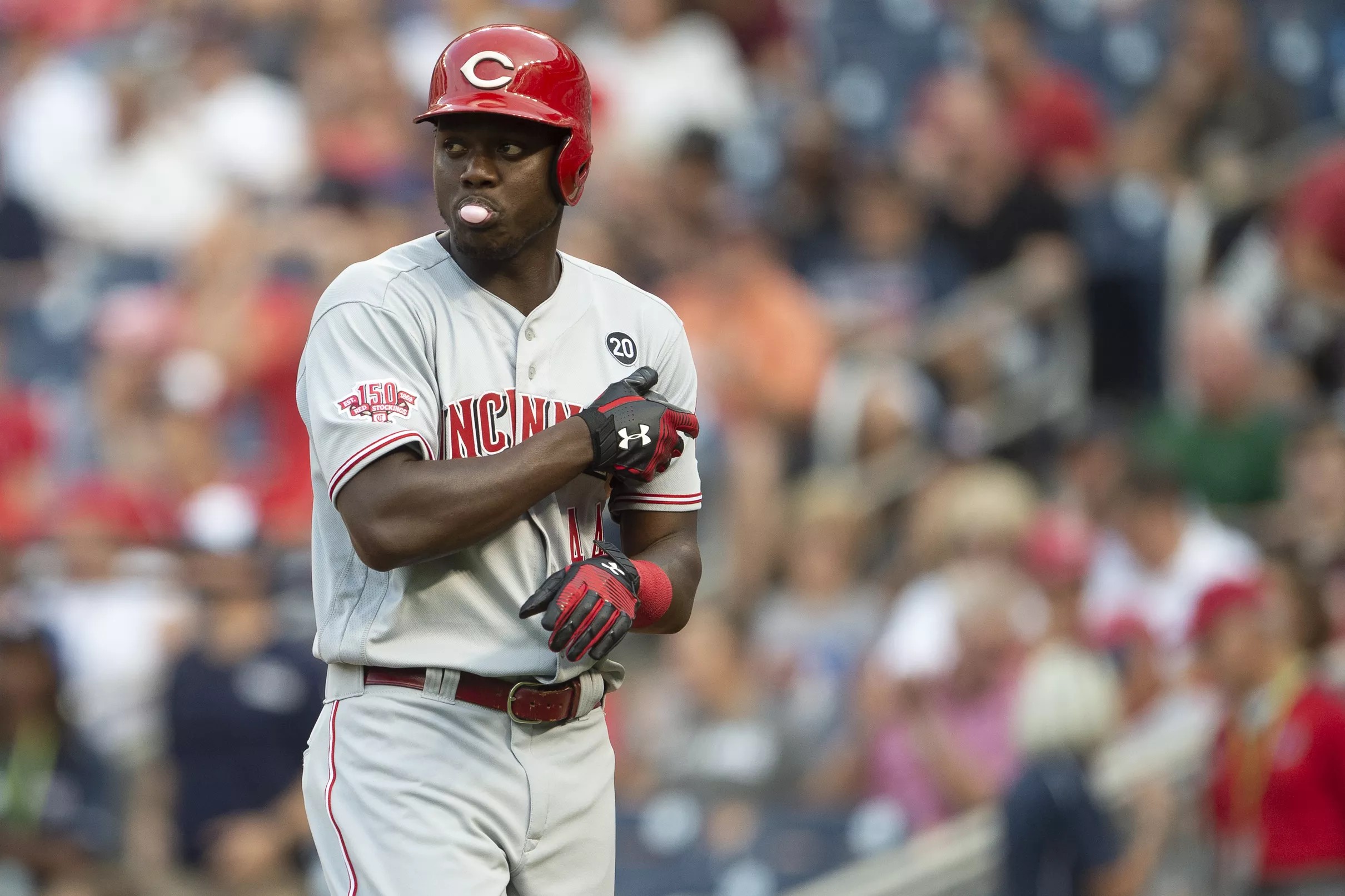 Aristides Aquino homers yet again, Reds fall to Nationals 76