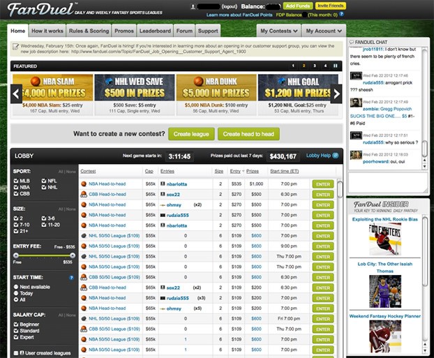 Daily fantasy sports site FanDuel stops taking money in NY