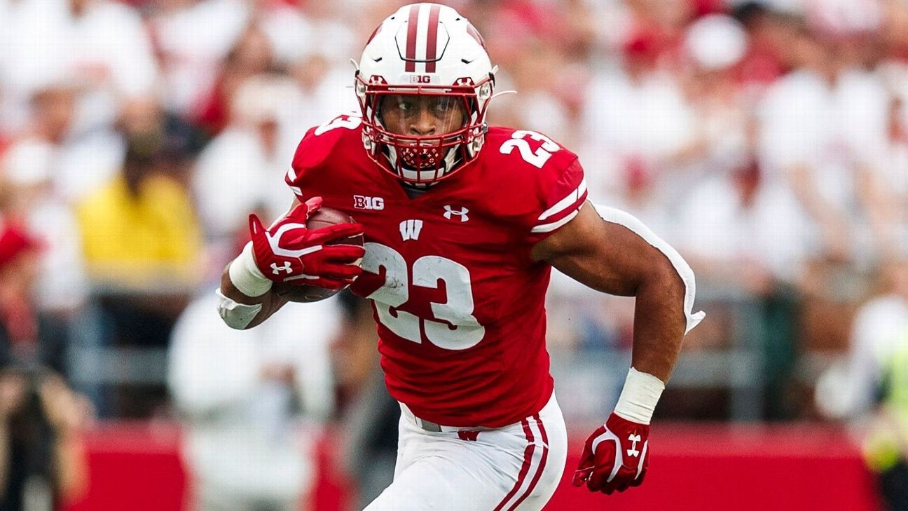 Wisconsin's Jonathan Taylor 4th in FBS to 5,000 rushing yards