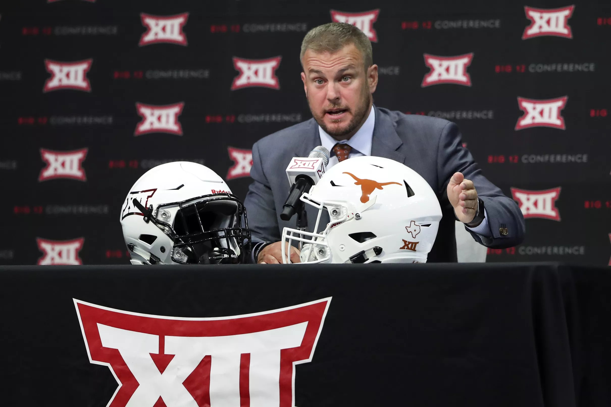 Tom Herman on offensive coordinator Tim Beck “play calling is very