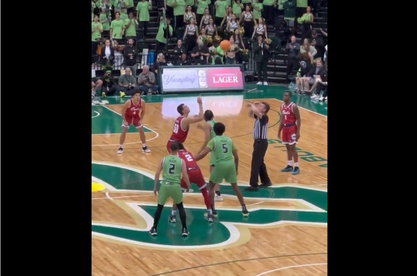 Watch Referee Doug Shows had an interesting moment Sunday