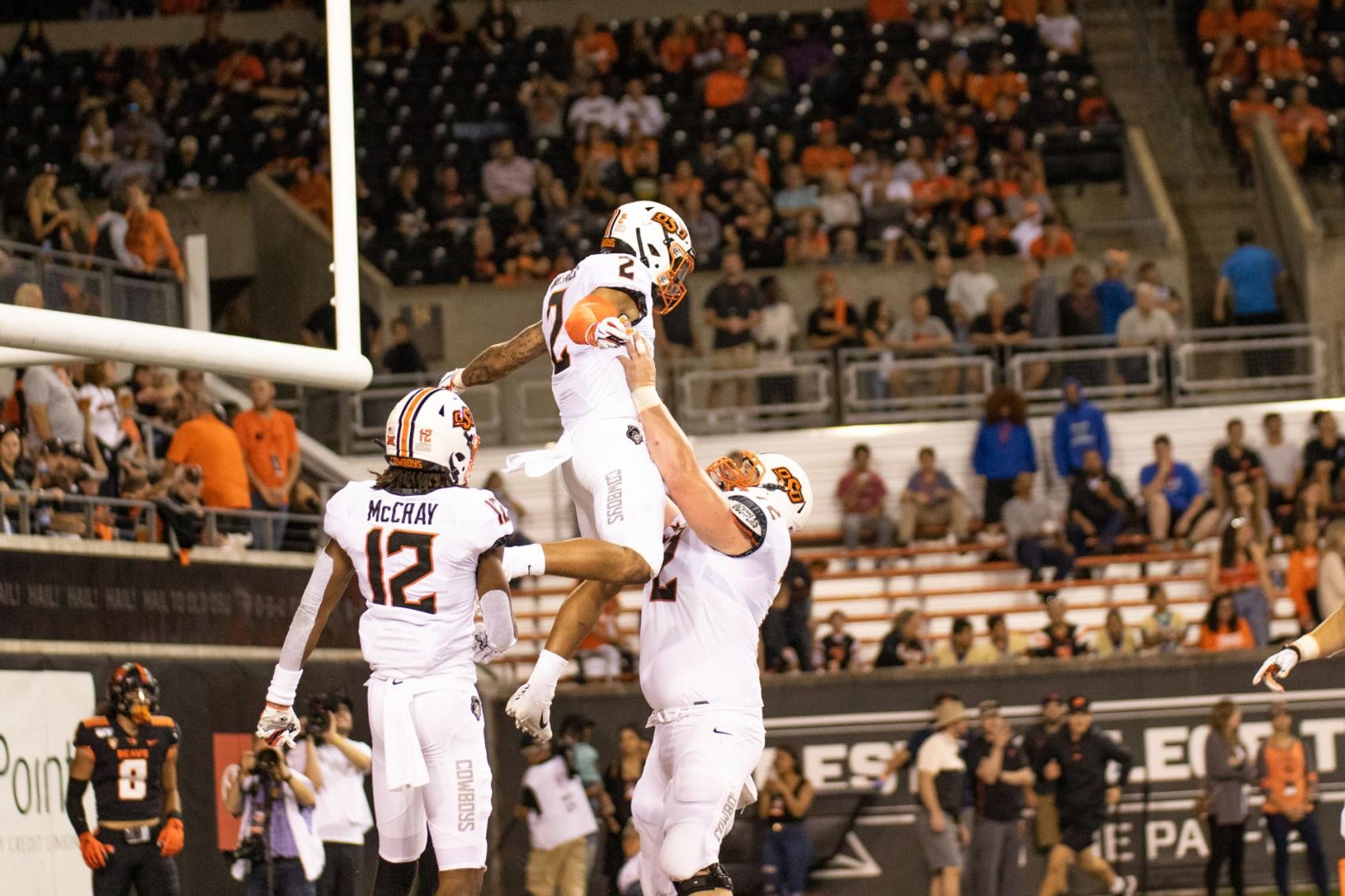 Offensive line shows promise going into home opener