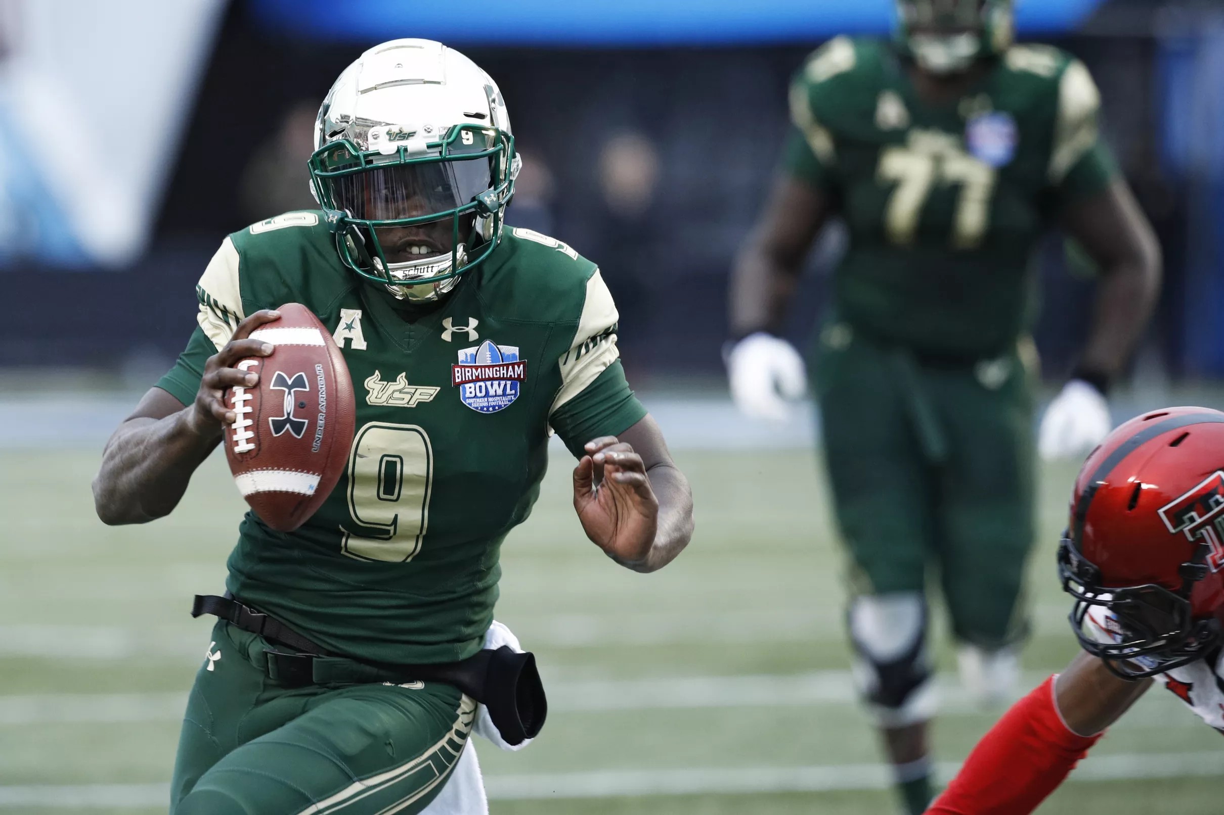 Quinton Flowers Propels USF To 3834 Win Over Texas Tech In Birmingham Bowl