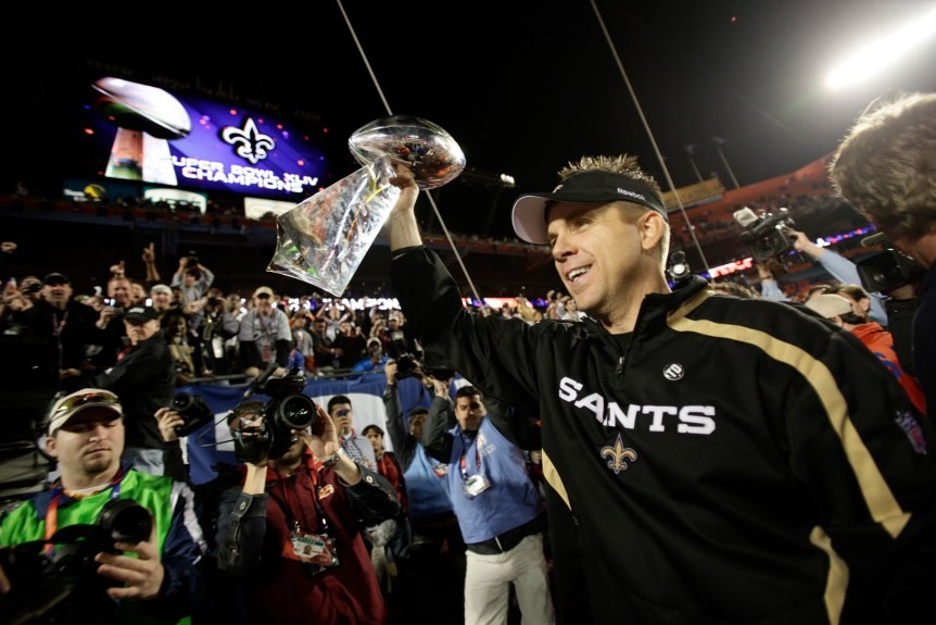 Saints coach Sean Payton used Lombardi Trophy, Super Bowl ring and more