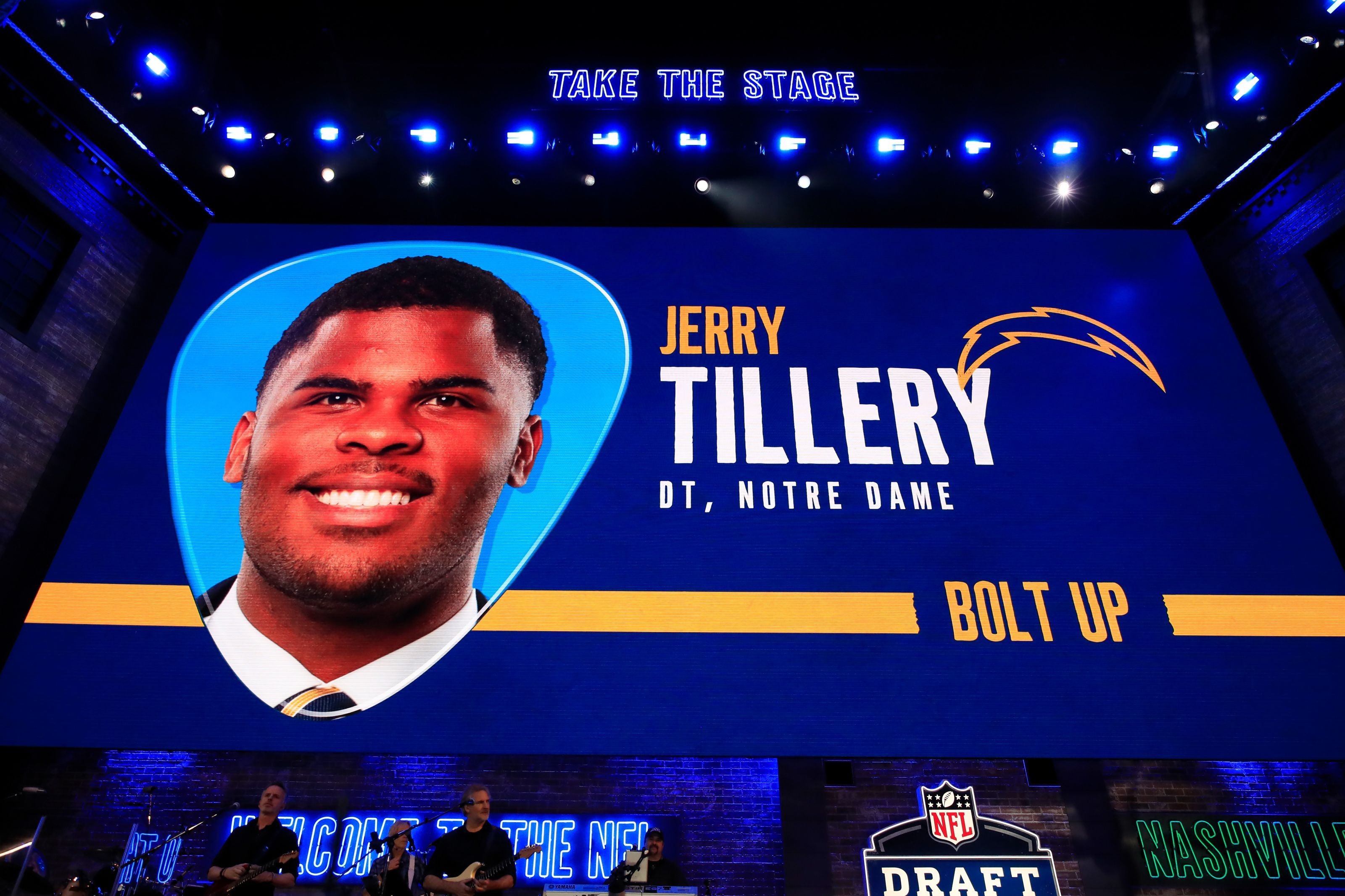 Notre Dame Football Jerry Tillery taken by Los Angeles Chargers in the NFL Draft