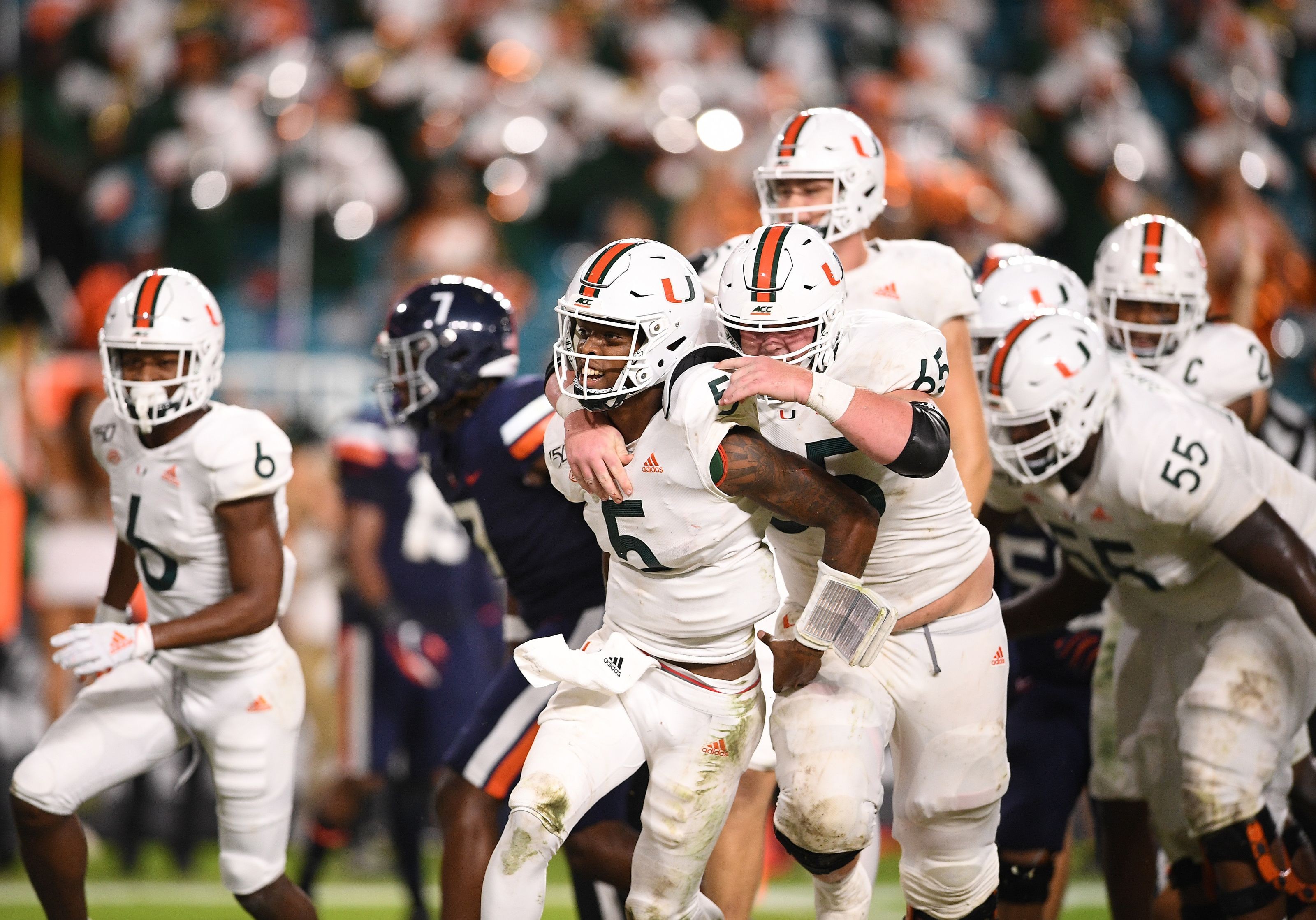 Miami football defeats Virginia 179 behind elite red zone defense