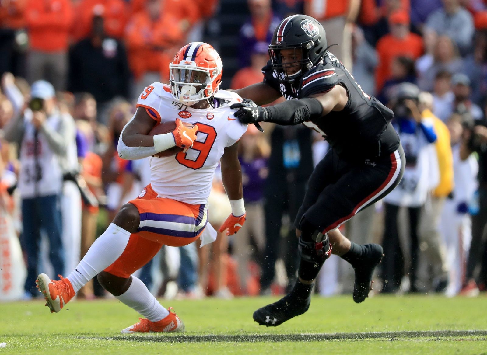 Clemson Football Comparing Travis Etienne and J.K. Dobbins