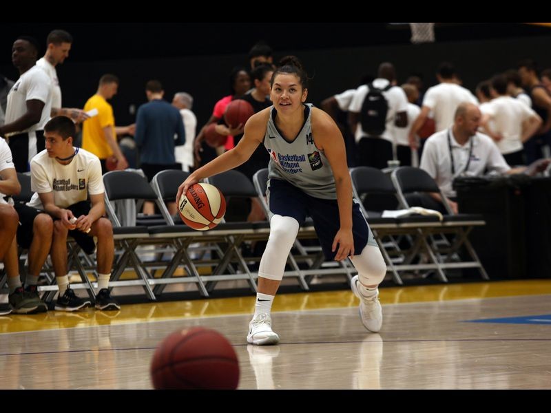 Young basketball players from around the world enjoyed the experience