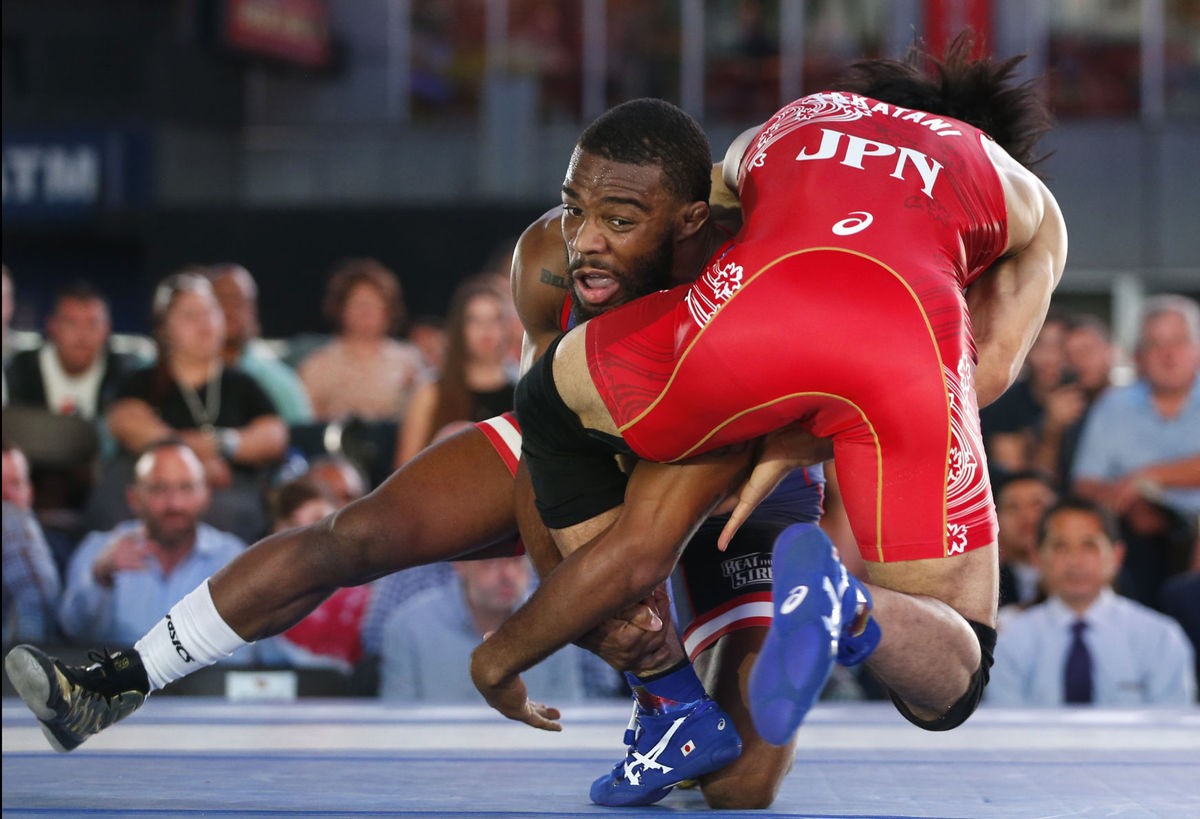 Burroughs a big draw for wrestling trials